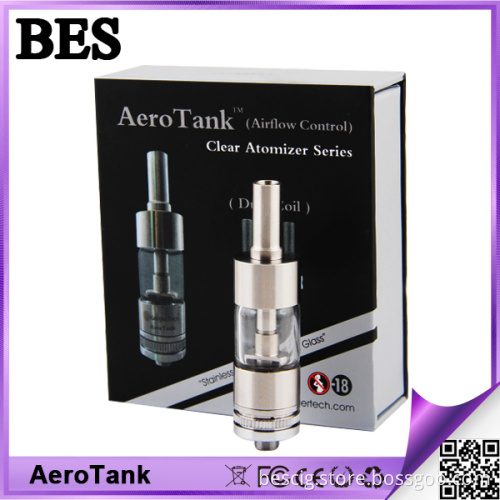 Newest and Top Quality Dual Coil Glass Tube Aerotank